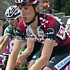 Andy Schleck in der Mauer von Huy beim Wallonischen Pfeil 2007